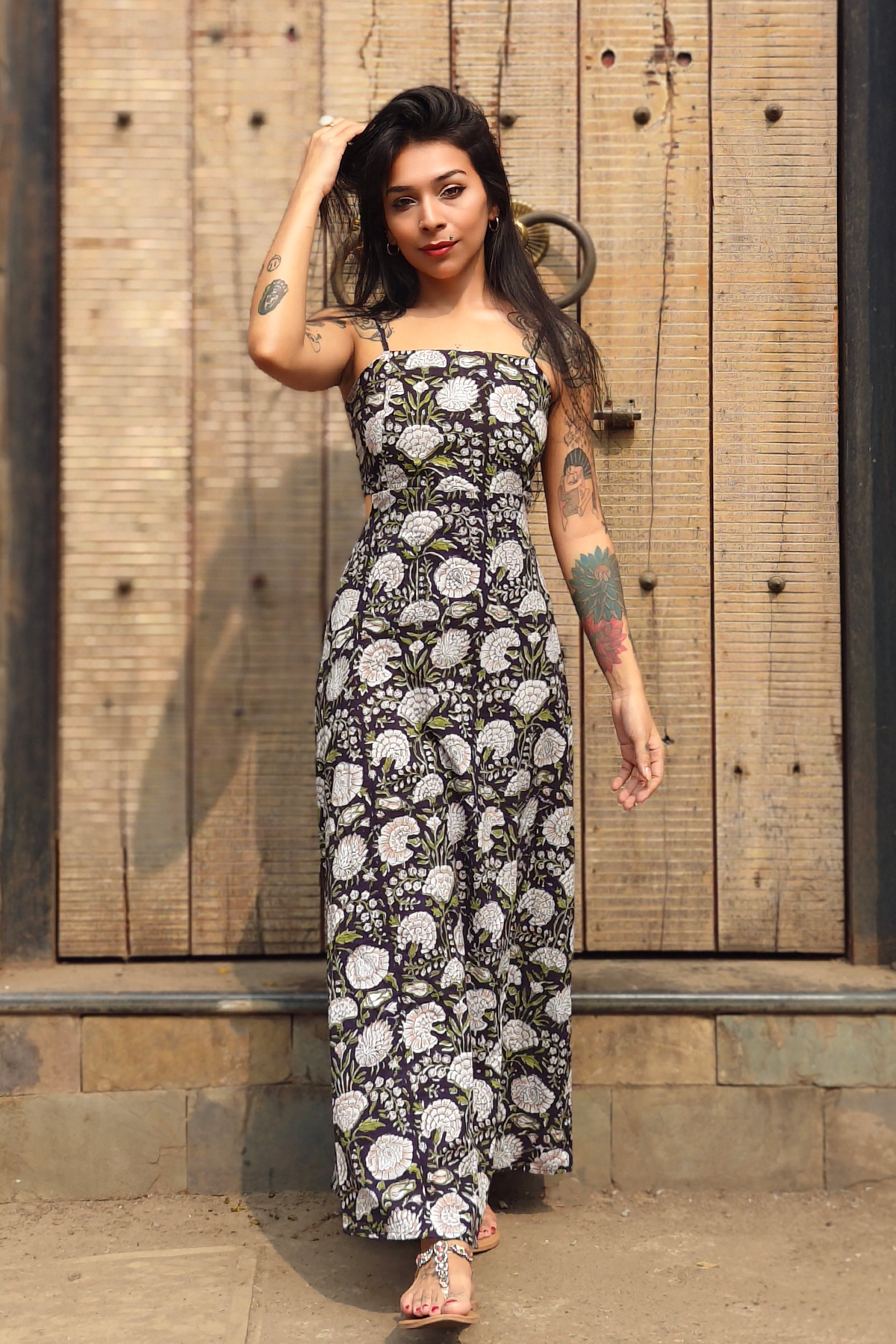 Peony Cut-out Maxi